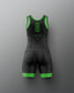 Black and green athletic suit on a gray background. TMNT. Teenage Mutant Ninja Turtles