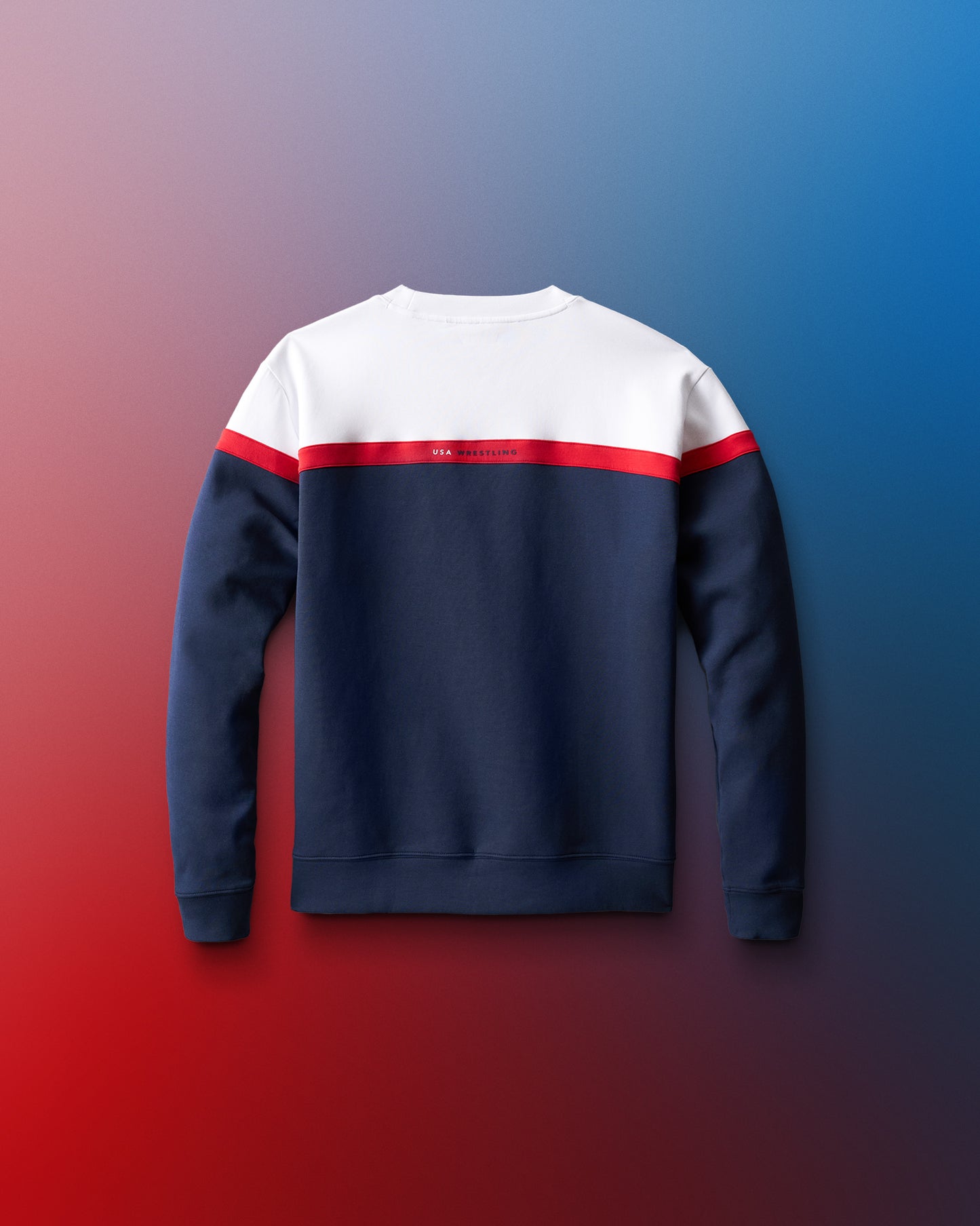 USA Wrestling Colorblock Youth Crewneck