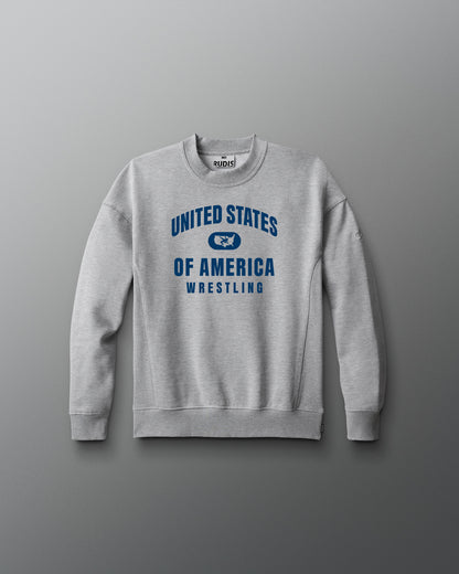 United States of America Wrestling Youth Titan Heavyweight Crewneck