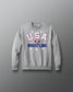 Pull ras du cou rétro USA Wrestling pour jeunes poids lourds Titan