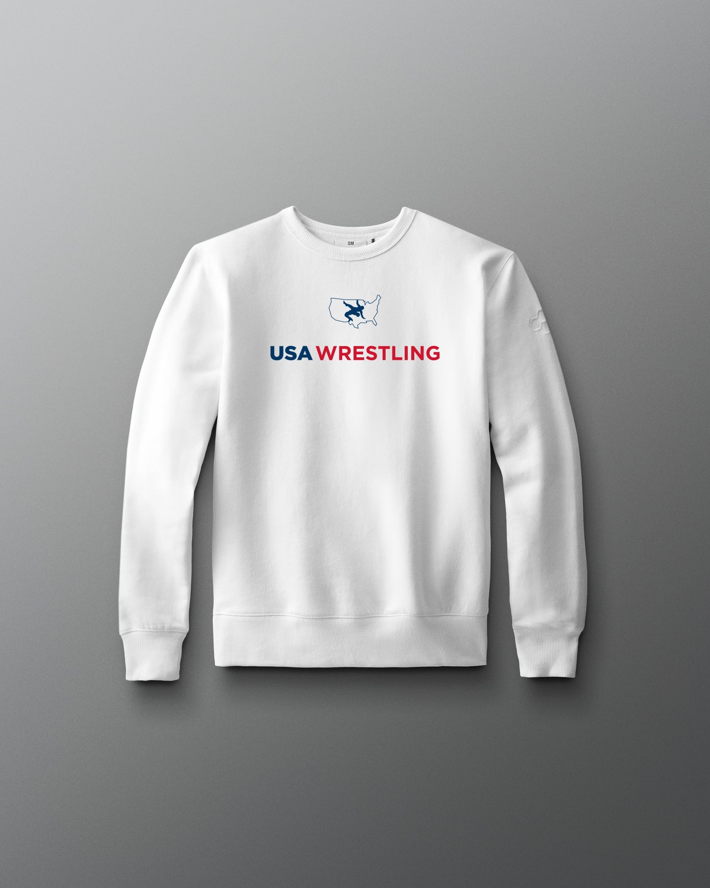 USA Wrestling Logo Youth Comfort Fleece Crewneck