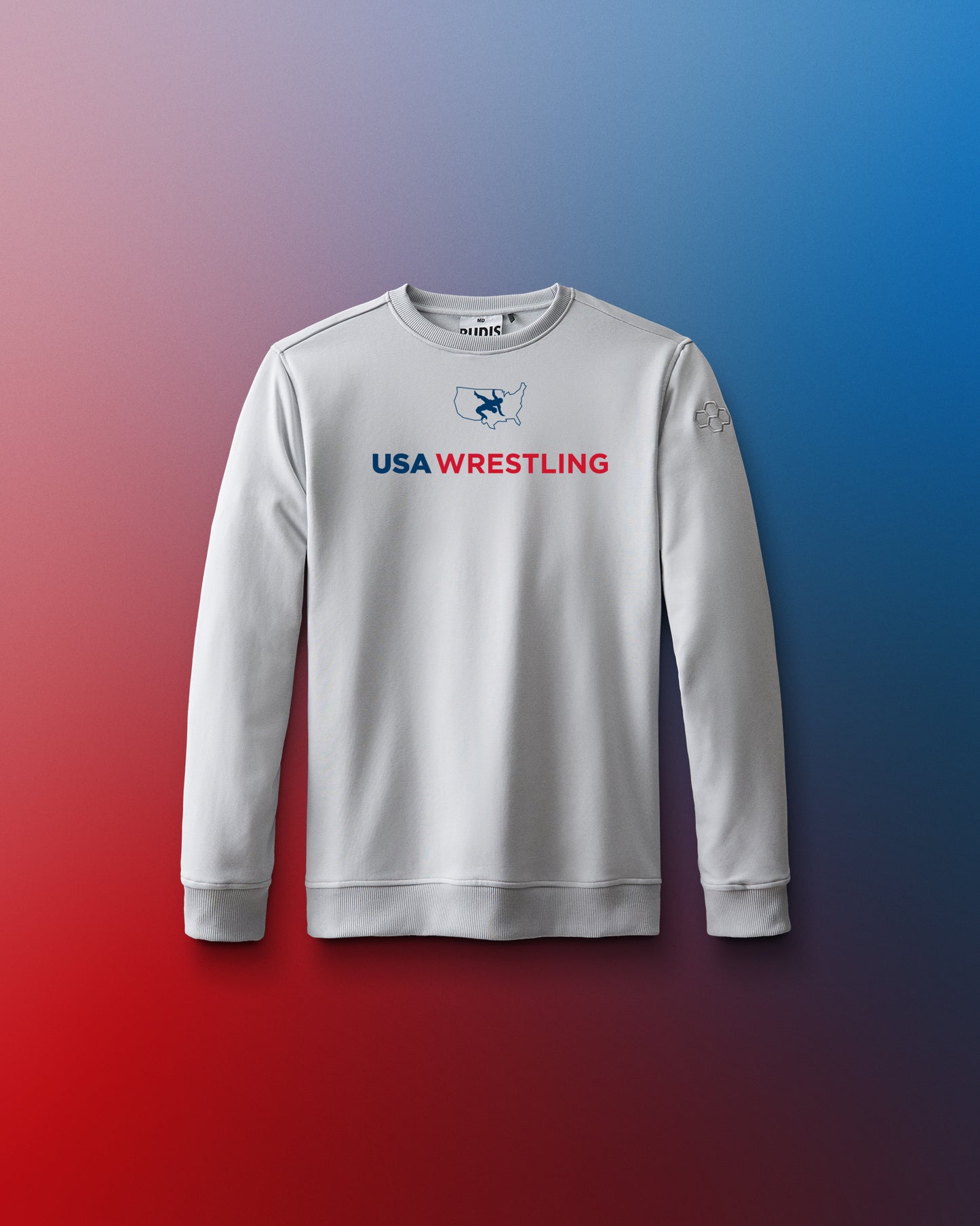 T-shirt ras du cou en tissu éponge Elite Youth avec logo USA Wrestling