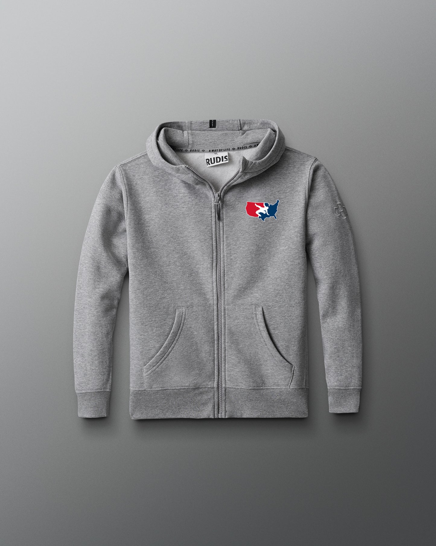 USAW Logo Comfort Fleece Youth Full Zip