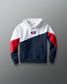 USA Wrestling Map Youth 280 Tech Fleece Colorblock Hoodie - Navy/White/Red