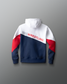 USA Wrestling Map Youth 280 Tech Fleece Colorblock Hoodie - Navy/White/Red