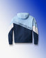 USA Wrestling Fleece Colorblock Youth Hoodie - Navy/Light Blue/White
