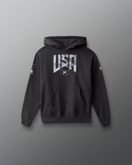 USA Wrestling Camo Youth Tradition Hoodie