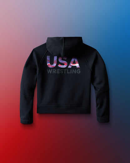 USA Wrestling Boxy Tech Fleece Girl's Hoodie