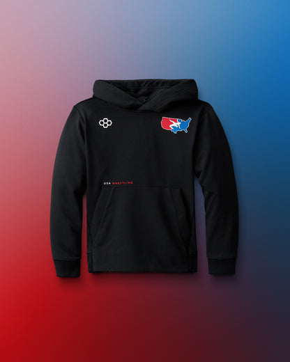 USA Wrestling Luxe Terry Youth Hoodie