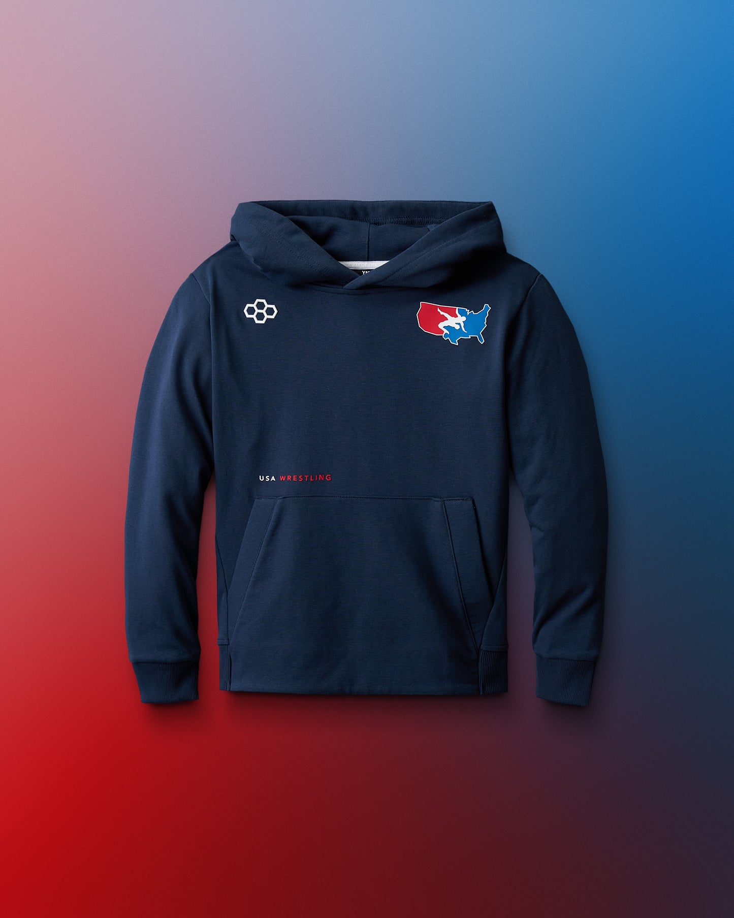 USA Wrestling Luxe Terry Youth Hoodie