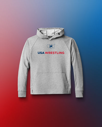 Sweat à capuche en tissu éponge Elite Youth avec logo USA Wrestling