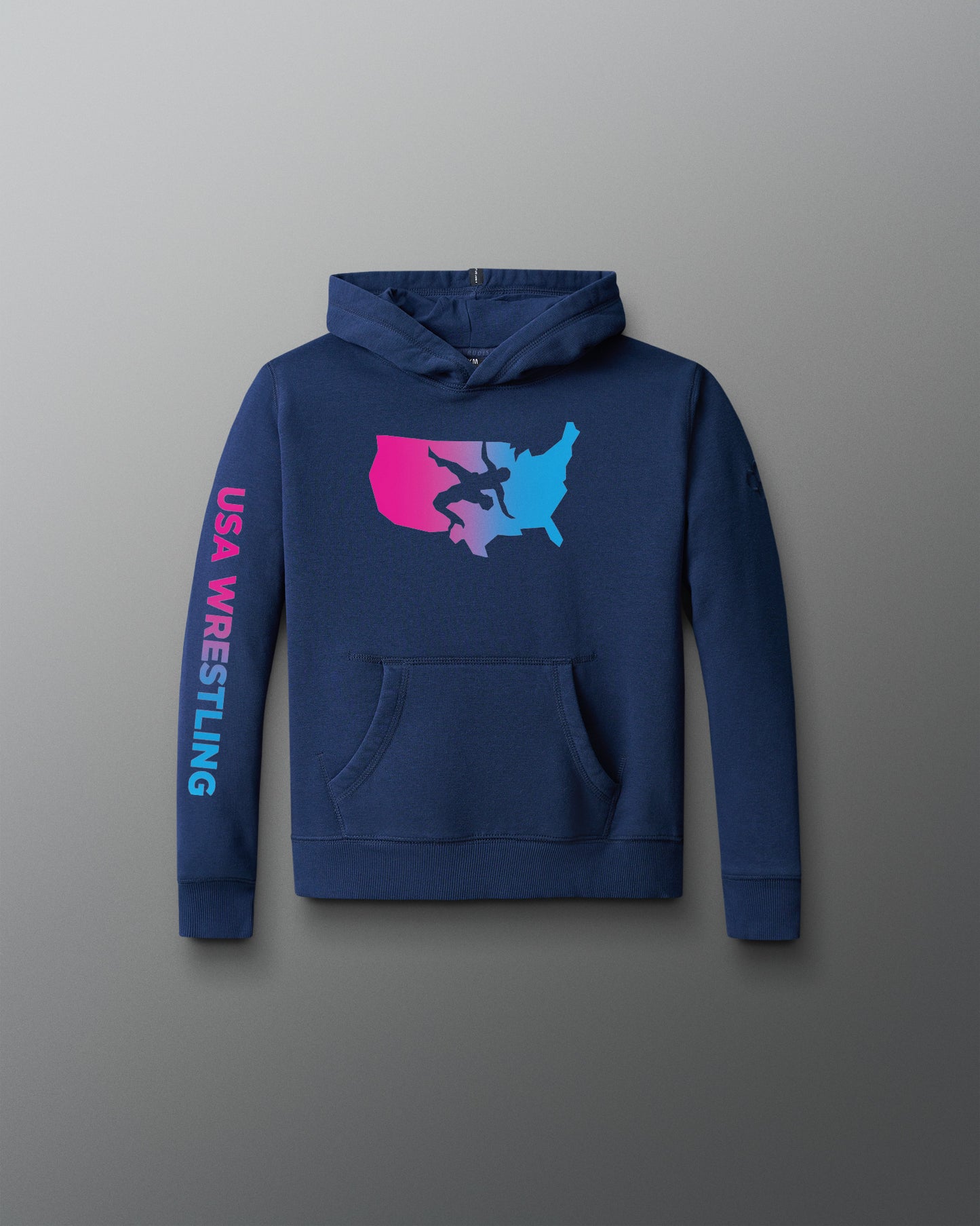 Sweat à capuche en polaire confortable pour jeunes USA Wrestling Gradient