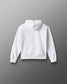 White hoodie on a gray background