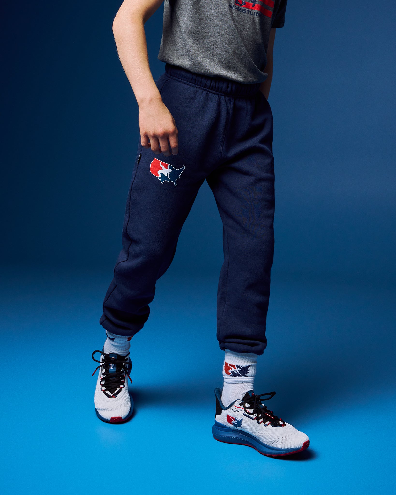 USA Wrestling Logo Comfort Fleece Youth Sweatpant | RUDIS