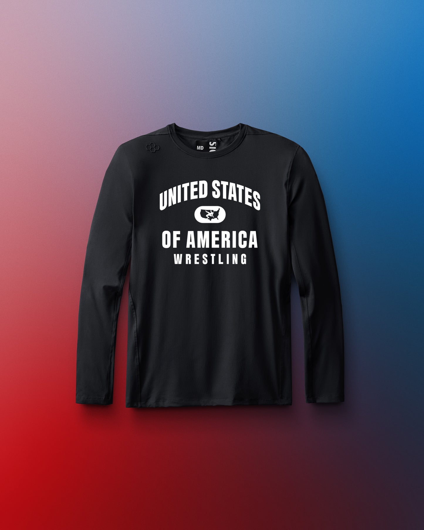 United States of America Wrestling Youth Performance Long Sleeve