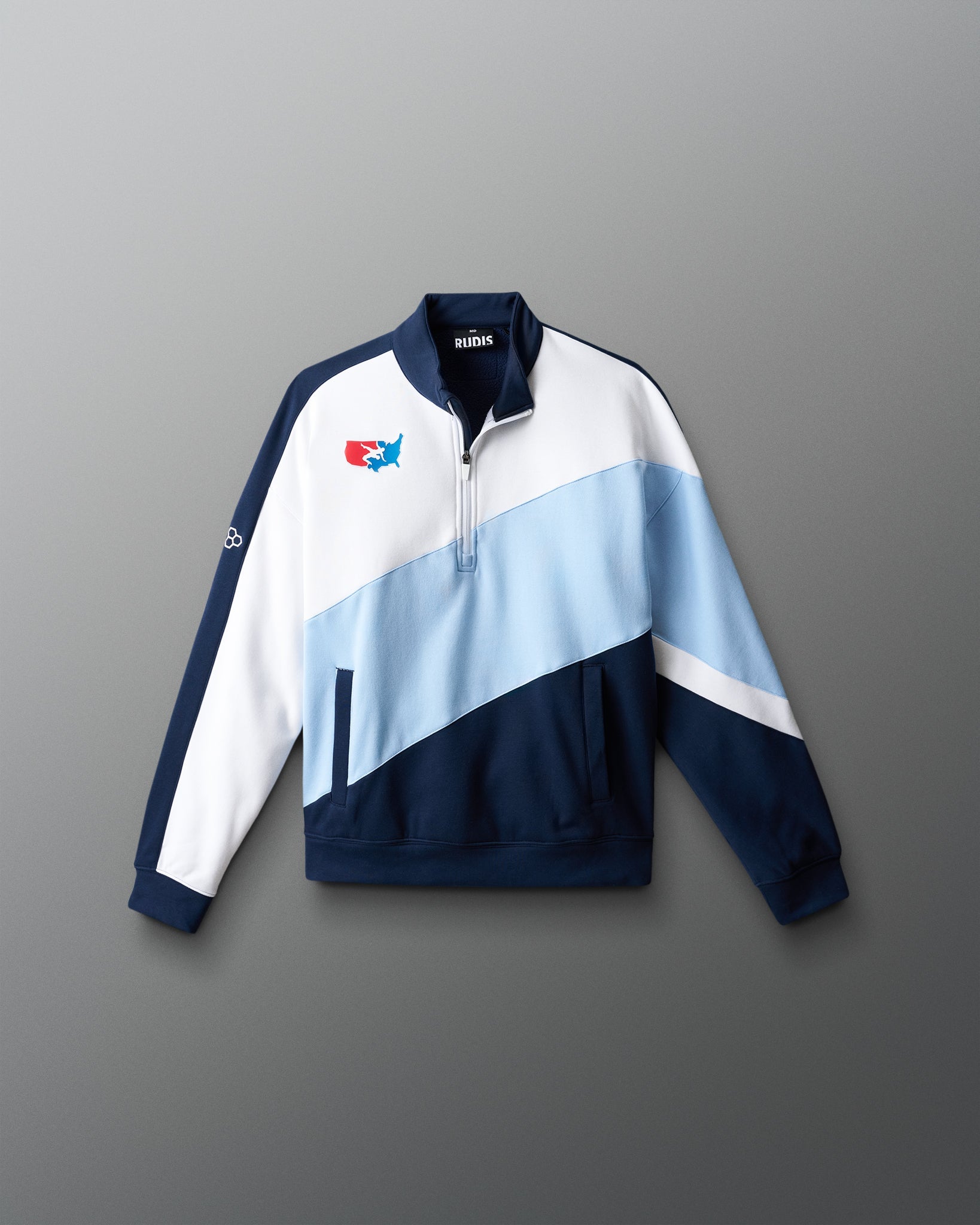 USA Wrestling Youth Colorblock 1/4 Zip | RUDIS