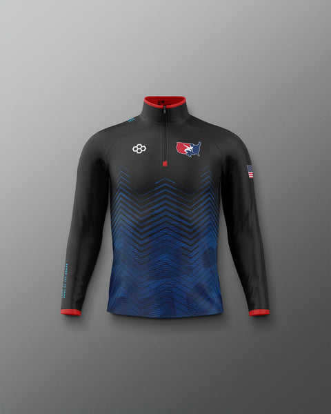 Youth Sublimated 1/4 Zip - Official USA Wrestling Gear | RUDIS