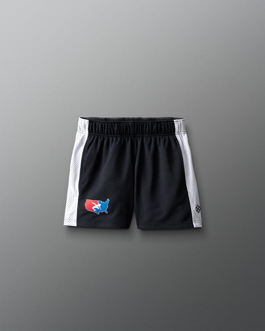 USA Wrestling 5" Premium Panel Youth Mesh Shorts
