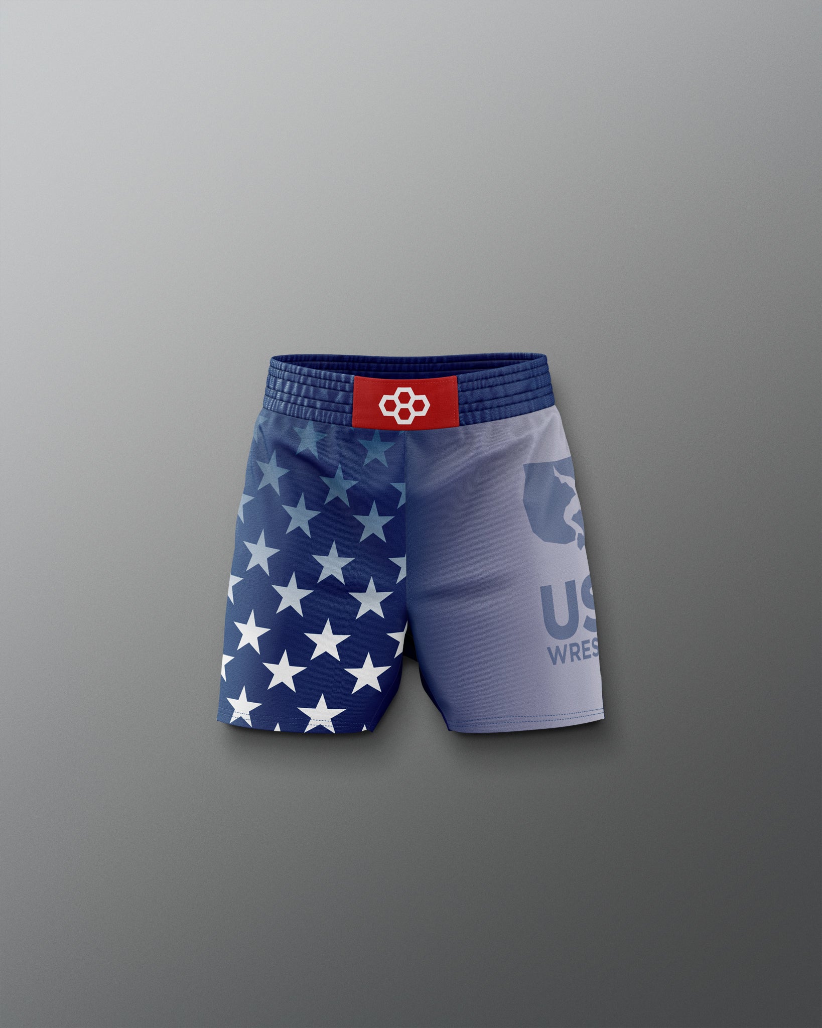 USA Wrestling Flag Youth Sublimated Shorts | RUDIS | RUDIS