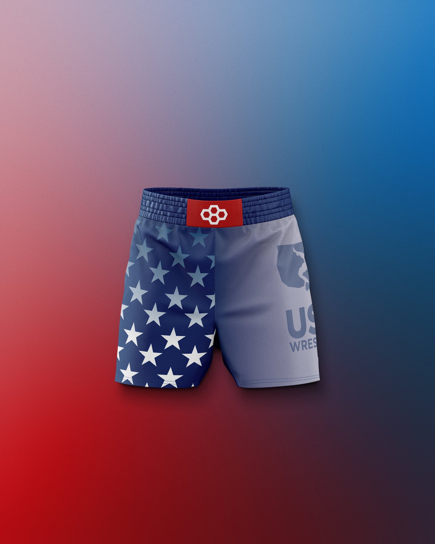 USA Wrestling Flag Youth Sublimated Shorts