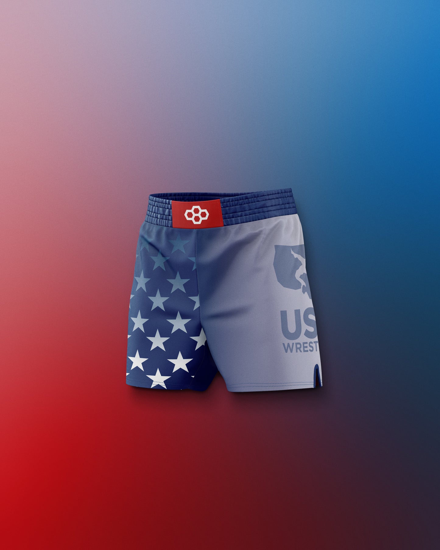 USA Wrestling Flag Youth Sublimated Shorts