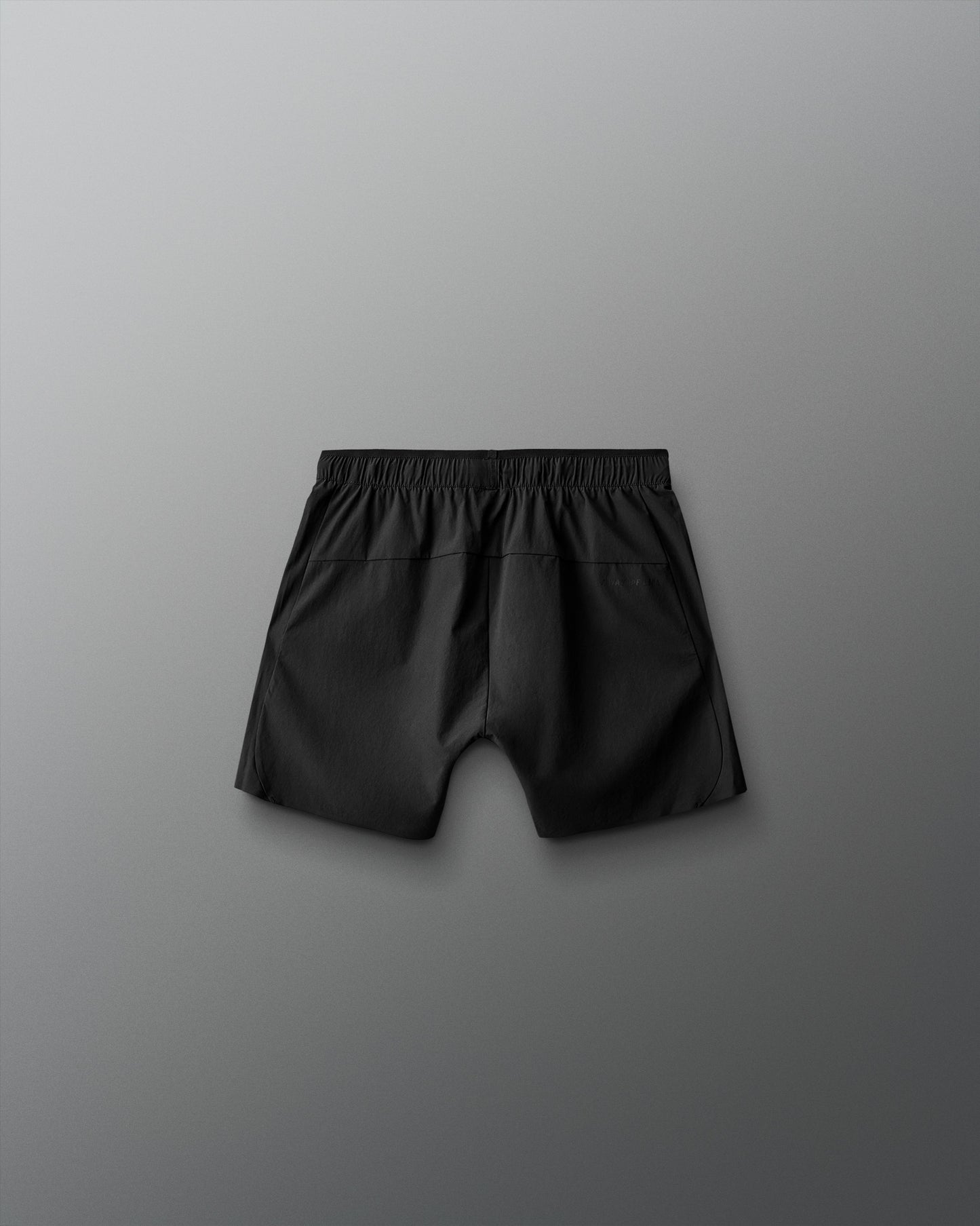 Black shorts on a gray background