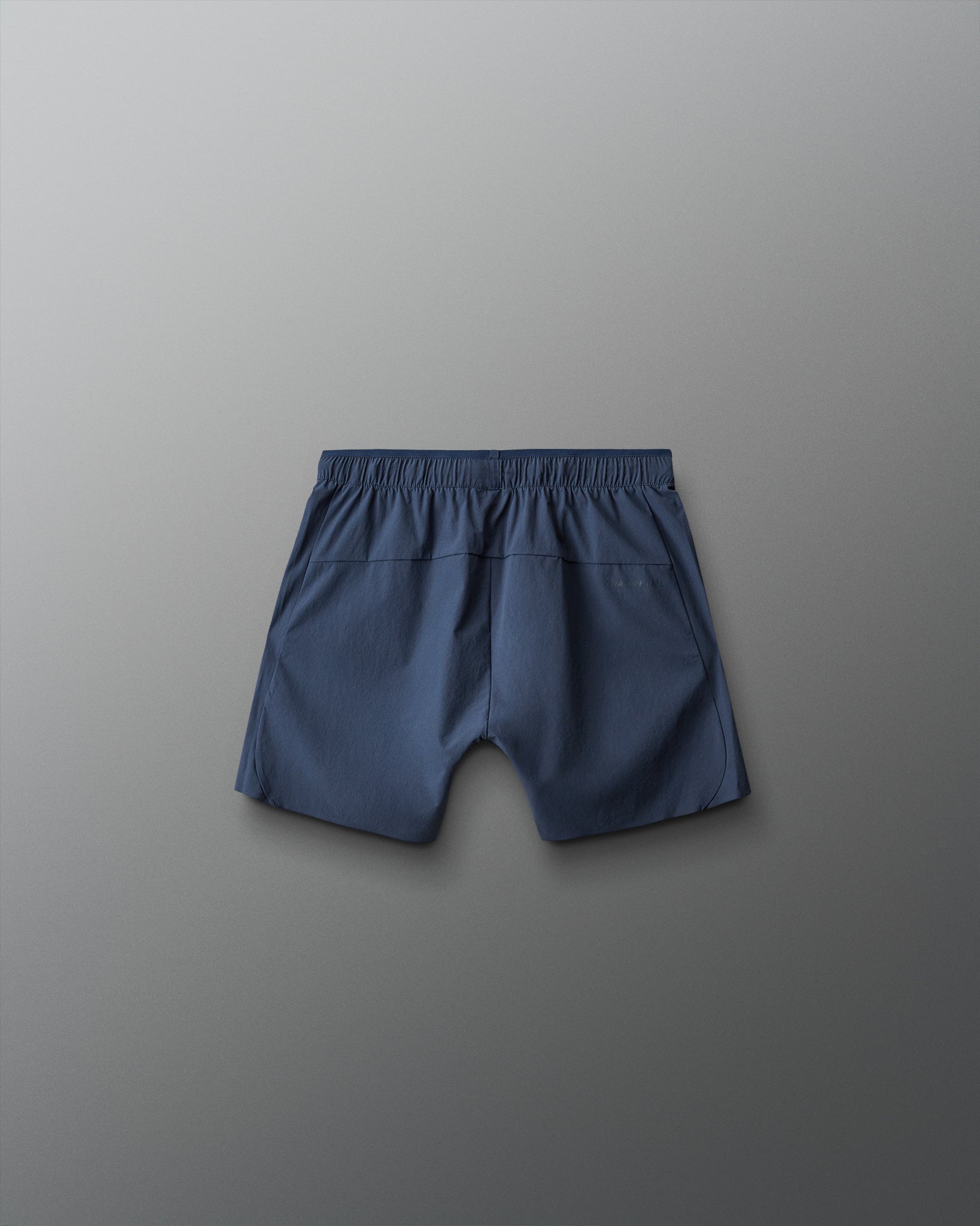 Blue shorts on a gray background