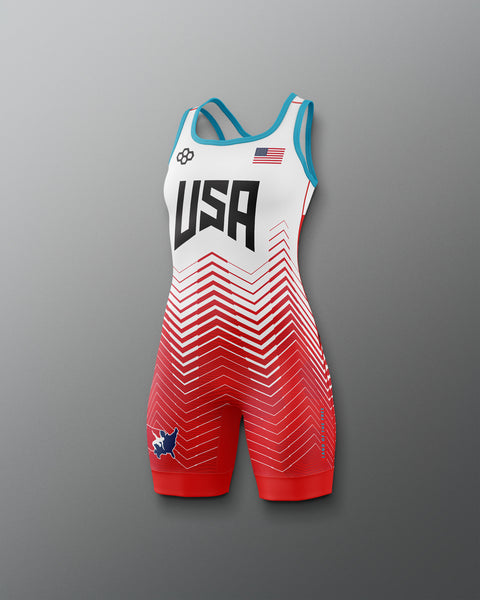 USA Wrestling Girl's 2.0 Elite Freestyle Singlet - Official Gear