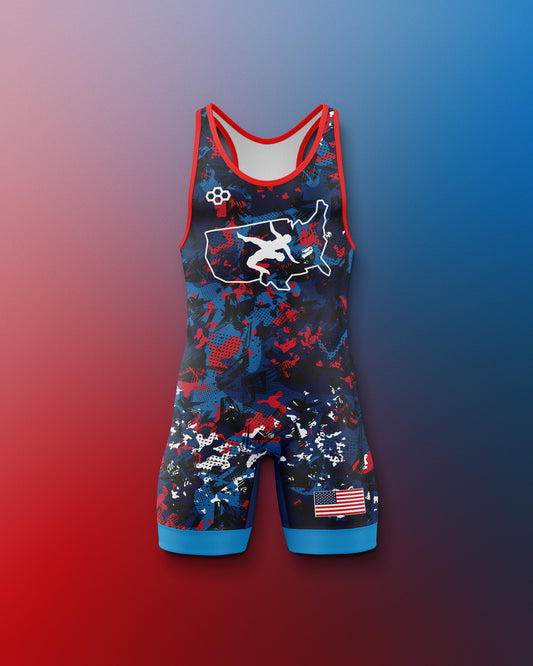 USAW Scatter Icon Boy's 2.0 Elite Singlet