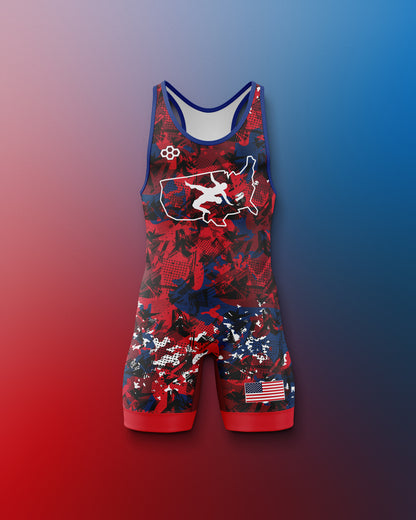 USAW Scatter Icon Boy's 2.0 Elite Singlet