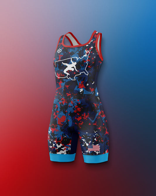 USAW Scatter Icon Girl's 2.0 Elite Singlet