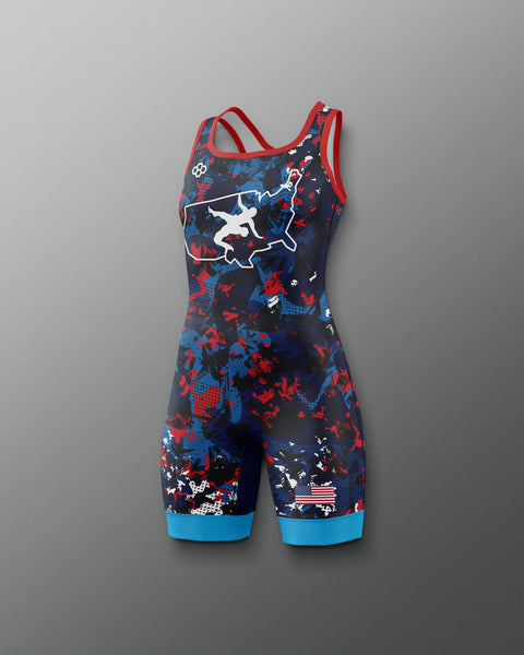 USA Wrestling Girl's Elite Singlet - Elite Performance Gear