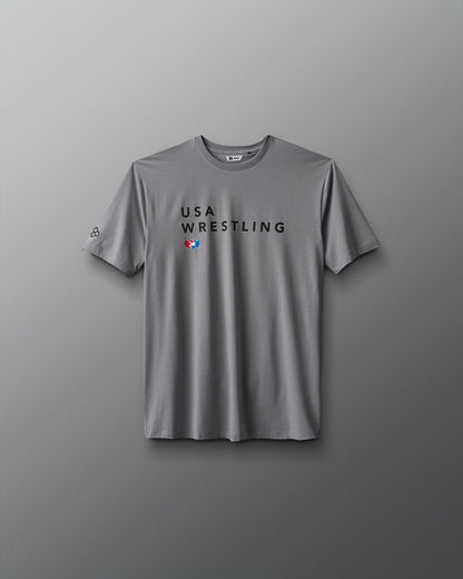 T-shirt hybride USA Wrestling Stacked pour jeunes