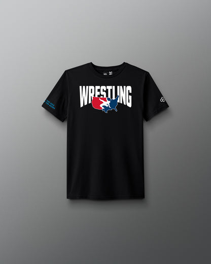 T-shirt super doux pour jeunes avec logo de lutte