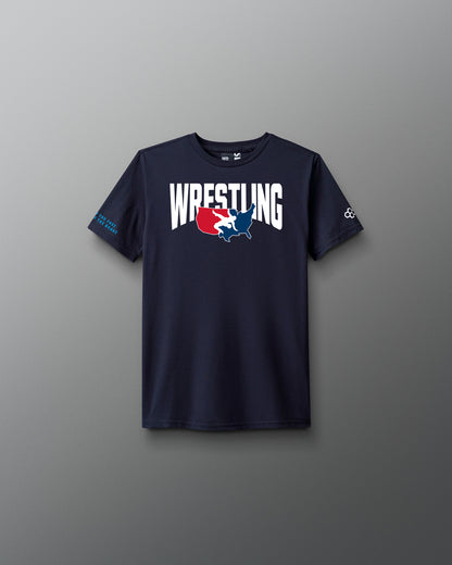 T-shirt super doux pour jeunes avec logo de lutte