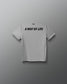 Back view of the athletic gray RUDIS USA Wrestling Map Youth Elite Super Soft T-Shirt with black “A Way of Life” graphic.