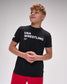 Person wearing a black 'USA Wrestling' t-shirt on a gray background
