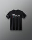 Black t-shirt with 'USA Wrestling' text on a gray background