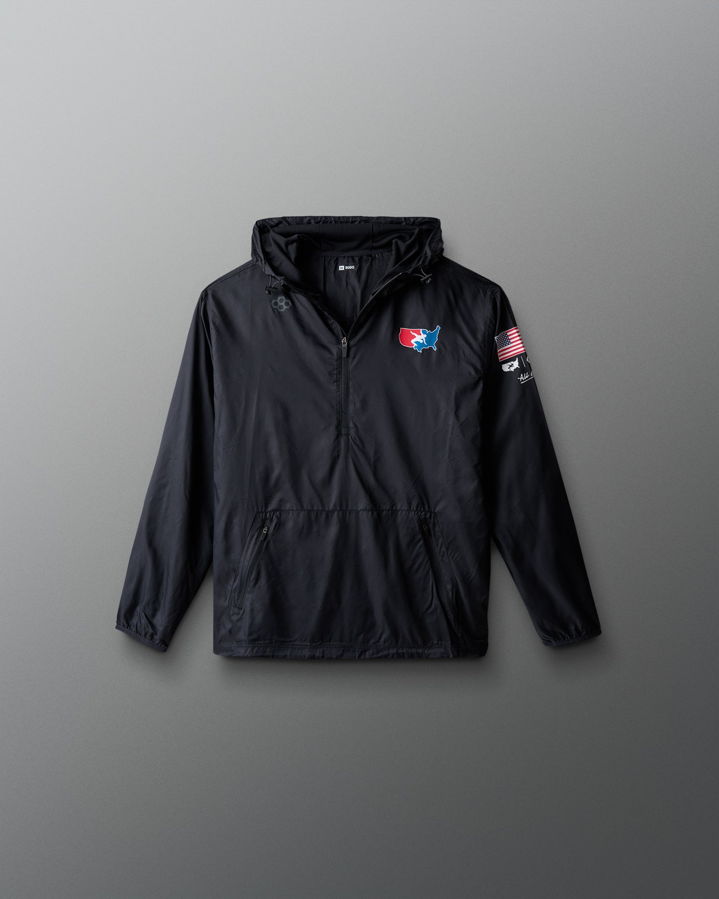 USA Wrestling Motion Youth Windbreaker - Black