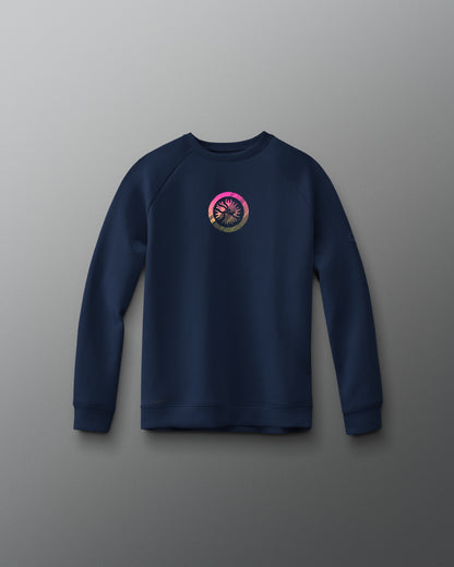 Col ras du cou tendance pour jeunes avec emblème abstrait UWW