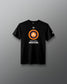 Black t-shirt with a United World Wrestling (UWW) logo and text on a gray background