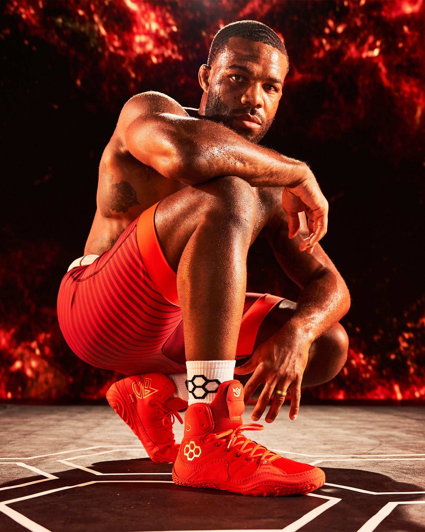JB1 Youth Wrestling Shoes - Bring the Heat