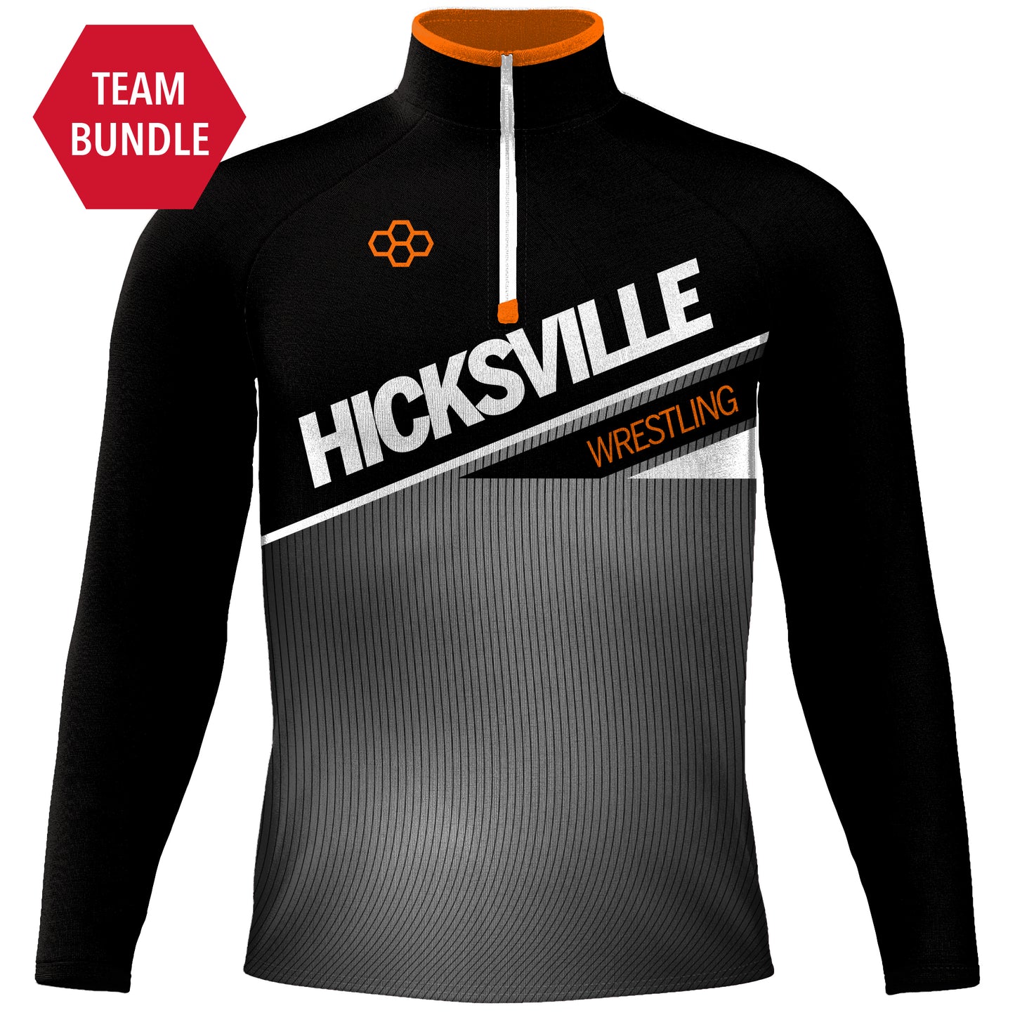 Elite Quarter ZipMen'sHicksville Wrestling Team Store RUDIS