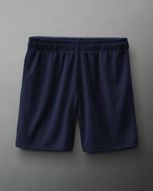 Short en maille RUDIS 6" 2.0 pour jeunes - Bleu marine
