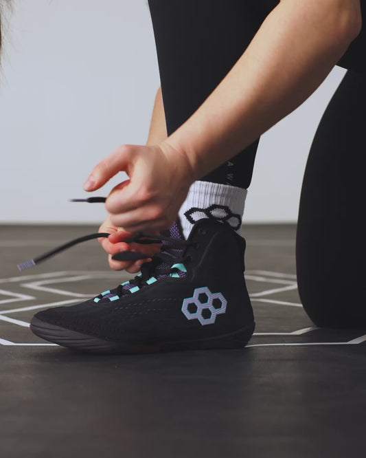 Chaussures de lutte Hildebrandt pour femmes adultes – Metamorphosis Black