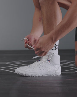 RUDIS SF-Tbilisi Adult Wrestling Shoes - White | Elevate Your Game | RUDIS
