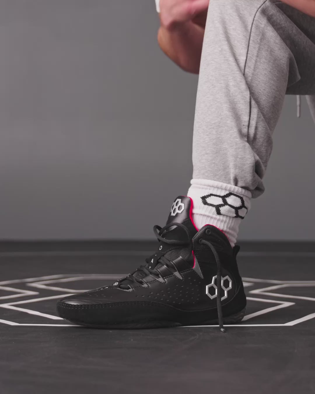 Video of Cary Kolat wrestling shoes
