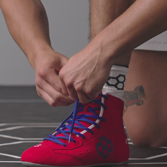 RUDIS International Adult Wrestling Shoes - Red | Elevate Your Game | RUDIS