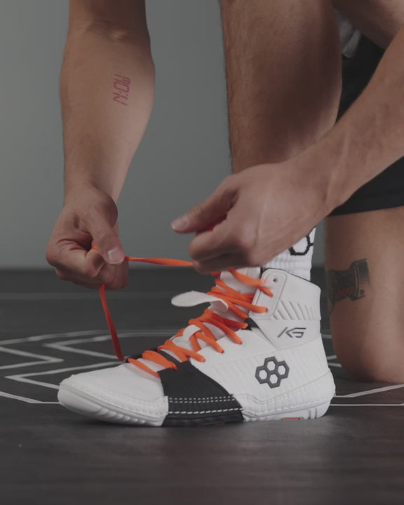 RUDIS KS Power Adult Wrestling Shoes - Imperial White | RUDIS