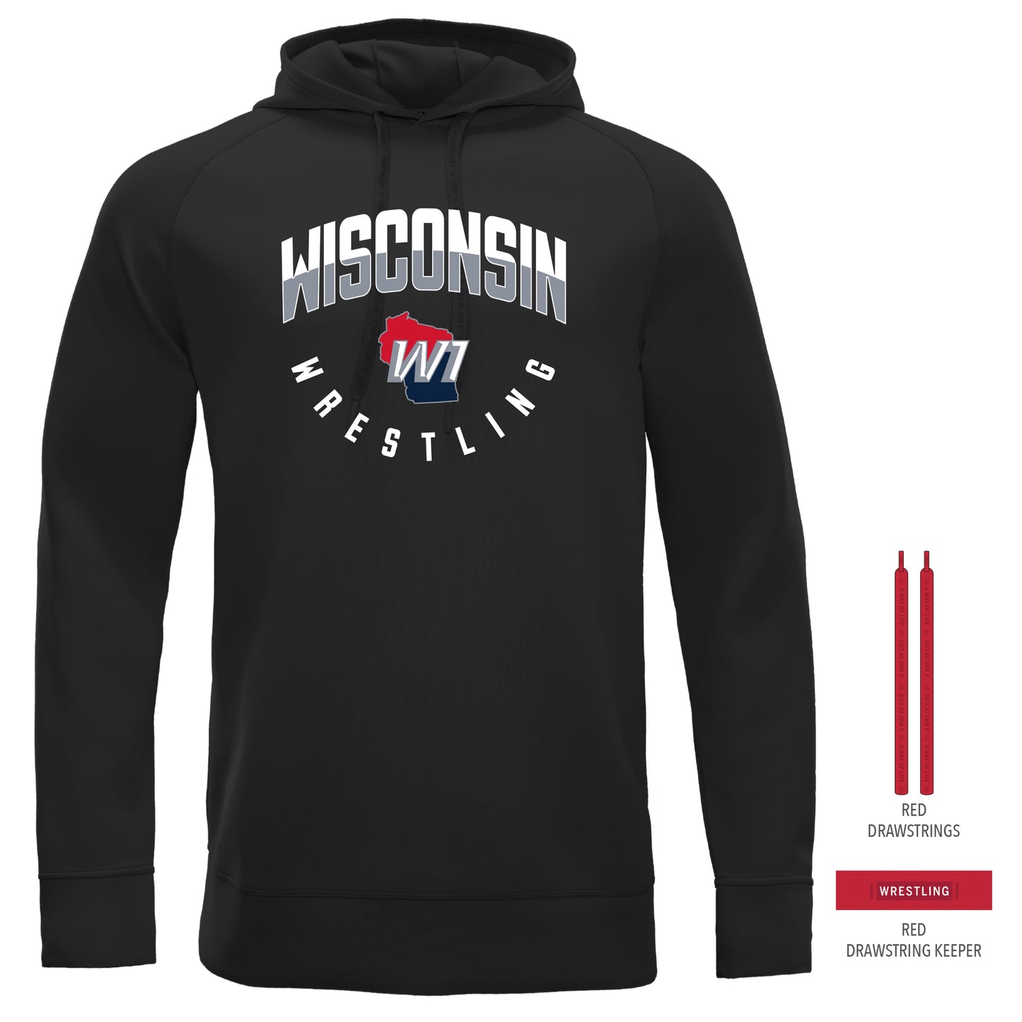 Cool-Touch Hoodie-Unisex--Wisconsin National Team Store Black